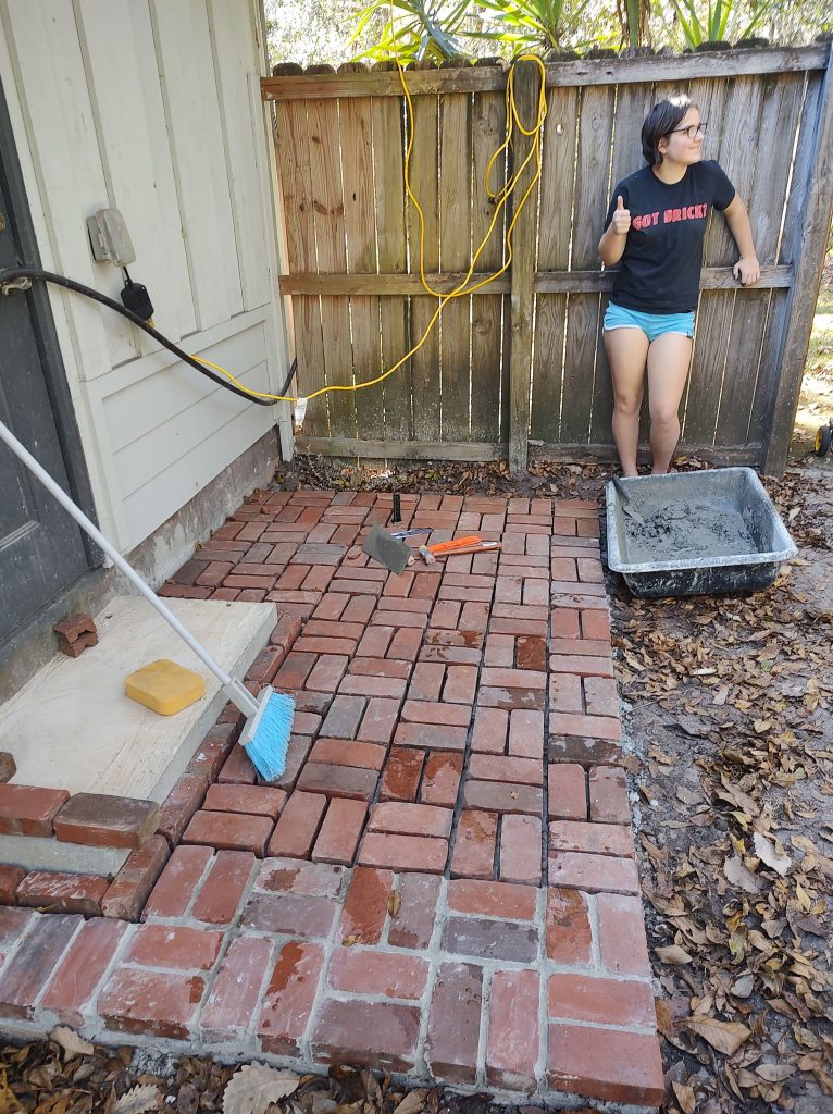 Patio work in progress