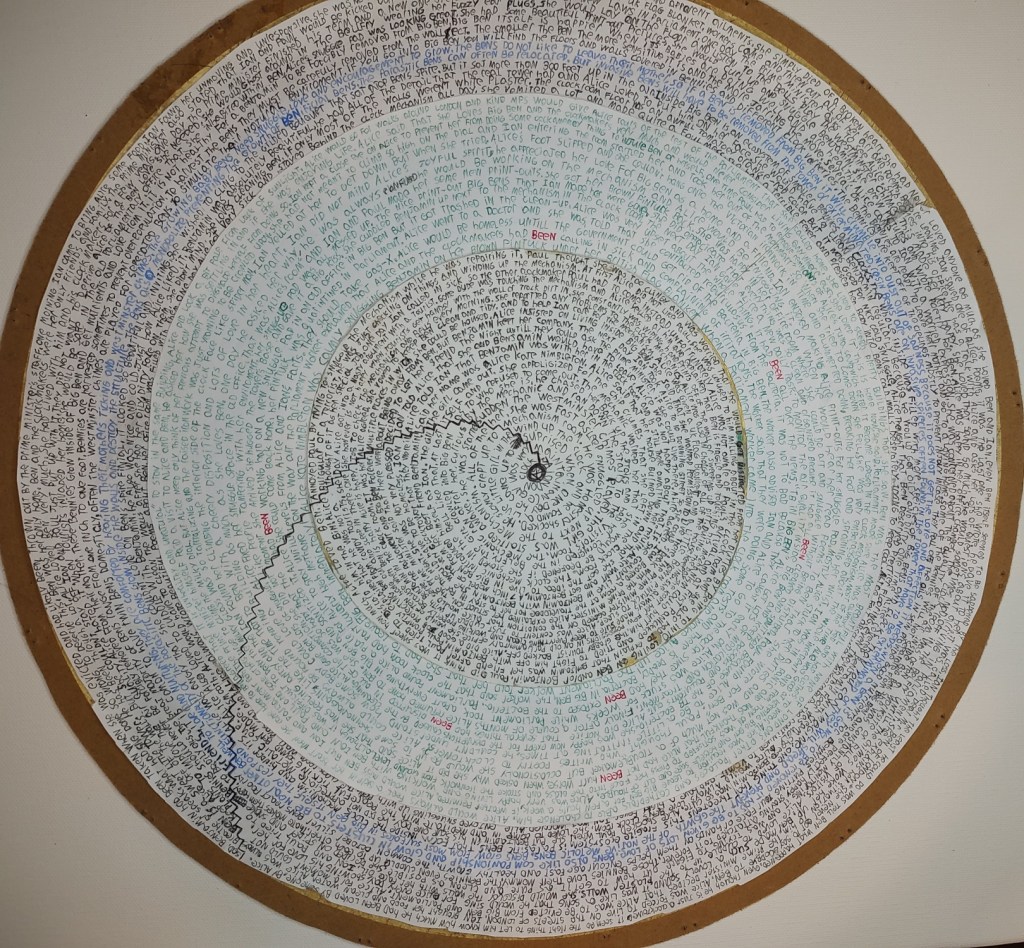 Endorphin Wheel, 2024-2025 ink on paper